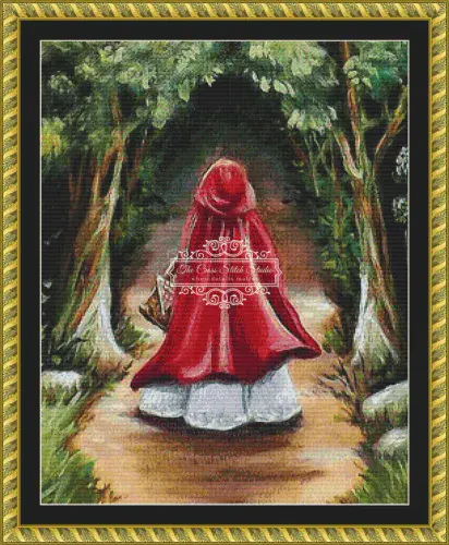 The Cross Stitch Studio The Better To See You With Crop Mini printed cross stitch chart