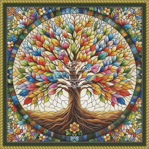 The Cross Stitch Studio Tree Of Life printed cross stitch chart