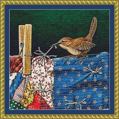 The Cross Stitch Studio Tug of War Crop Mini printed cross stitch chart