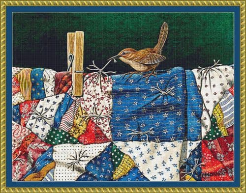 The Cross Stitch Studio Tug of War printed cross stitch chart