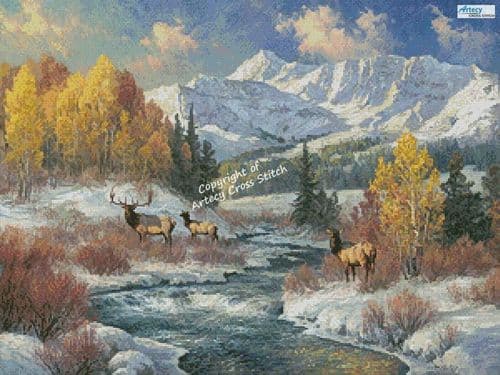 The Early Snow by Artecy printed cross stitch chart