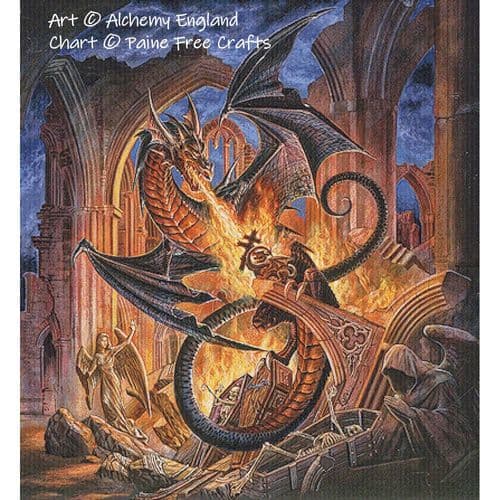 The Fall of the House of Vlad by Paine Free Crafts printed cross stitch chart