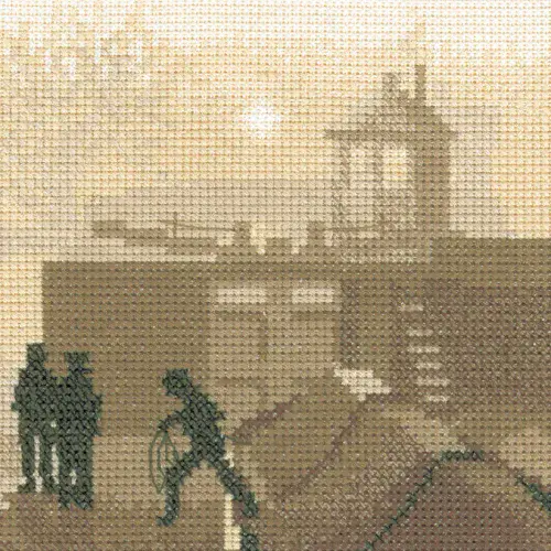 The Lock cross stitch chart - Silhouettes