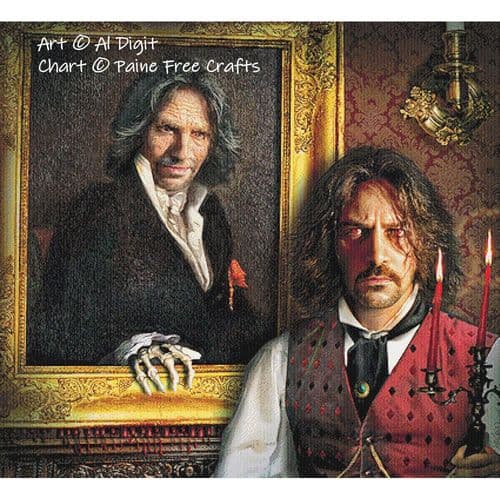 The Portrait of Dorian Gray by Paine Free Crafts printed cross stitch chart