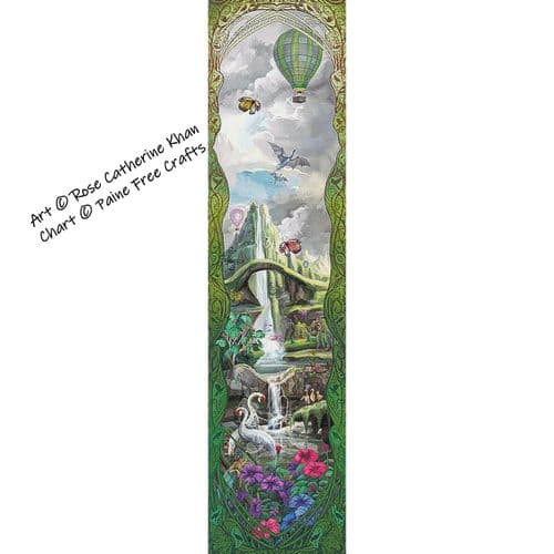 The Six Portals: Wildwater Cascade by Paine Free Crafts printed cross stitch chart