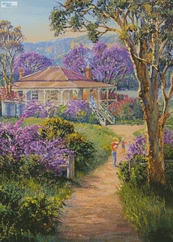 The Visit by Artecy printed cross stitch chart