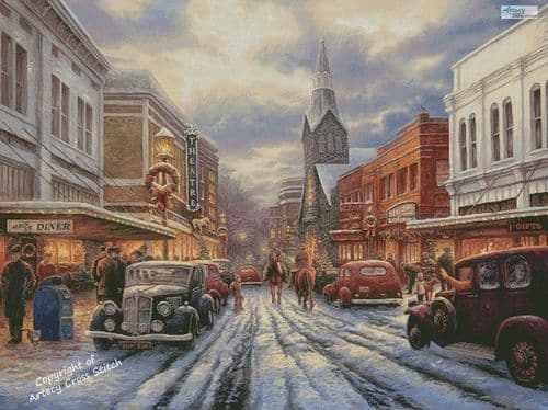 The Warmth of Small Town Living (Large) by Artecy printed cross stitch chart