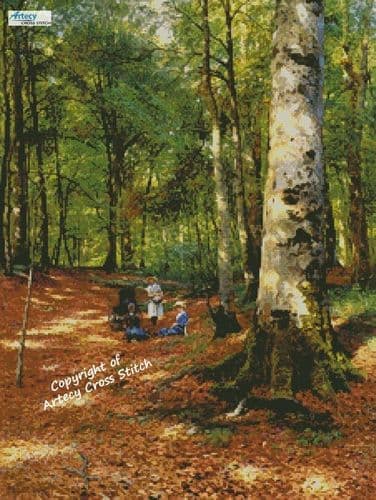 The Wooded Glade by Artecy printed cross stitch chart