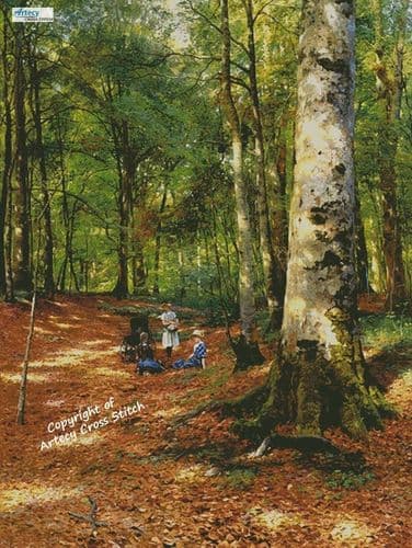 The Wooded Glade (Large) by Artecy printed cross stitch chart