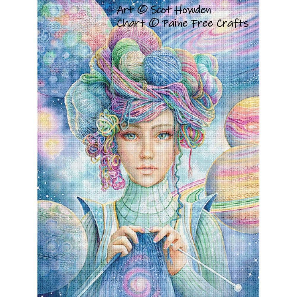 Threads of the Universe by Paine Free Crafts printed cross stitch chart