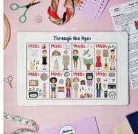 Through The Ages by Meloca Designs printed cross stitch chart