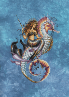 Tintaglia Aida hand dyed by Fabrics by CraftiKate