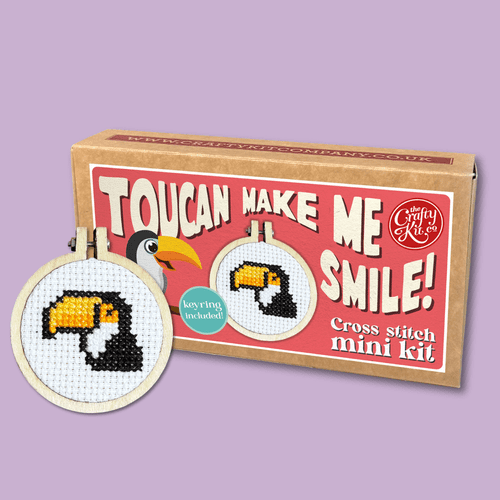Toucan Make Me Smile Matchbox Mini Cross Stitch Kit