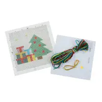 Tree with Presents cross stitch kit
