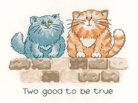 Two Good to be True cross stitch chart - Peter Underhill