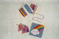 Unicorn & Cloud My First Cross Stitch Kit