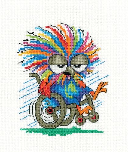 Unstoppable cross stitch kit - Party Animals by Michaela Learner