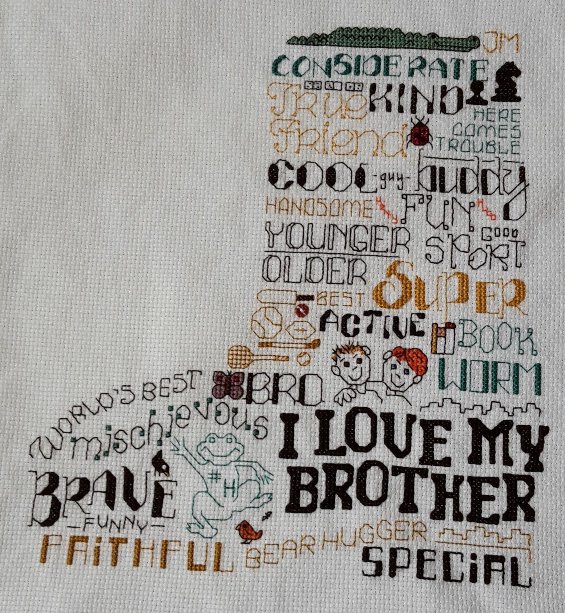 Ursula Michael Let s Hug Brother cross stitch chart