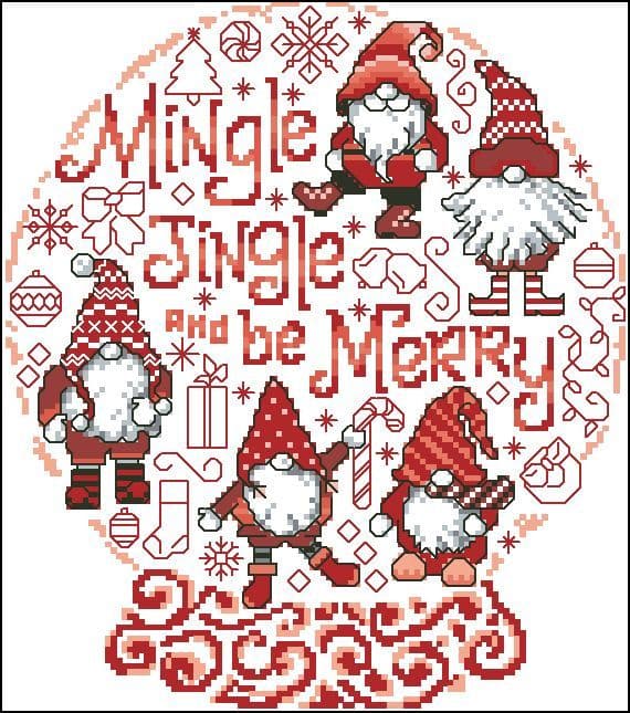 Ursula Michael Let s Mingle and Jingle cross stitch chart
