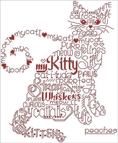 Ursula Michael Let's Purr cross stitch chart