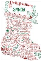 Ursula Michael Mr & Mrs Holiday Stocking cross stitch charts