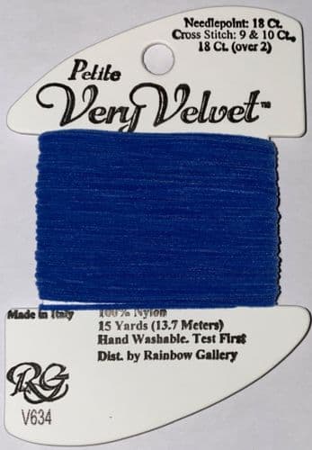V634 Brite Blue Petite Very Velvet thread