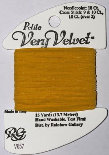 V657 Gold Petite Very Velvet thread