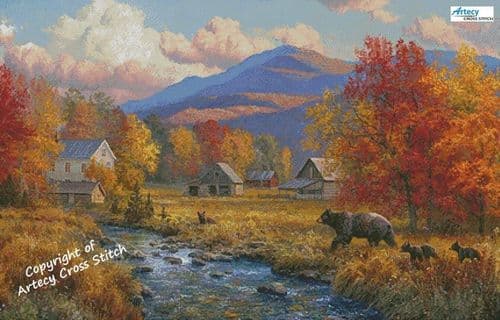 Valley of Colors (Large Crop) by Artecy printed cross stitch chart