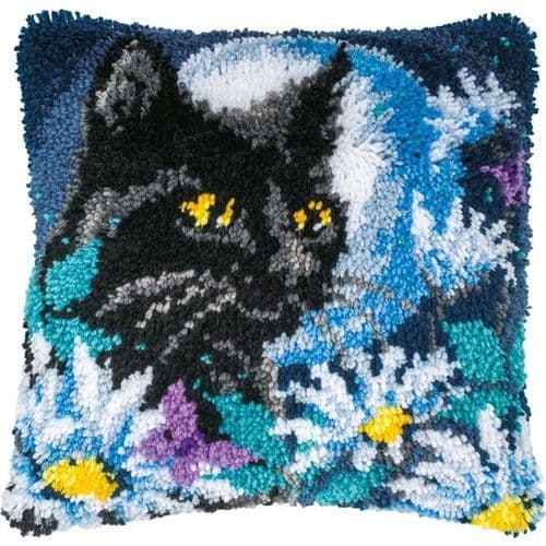 Vervaco Snow Rabbits Latch Hook Cushion Kit
