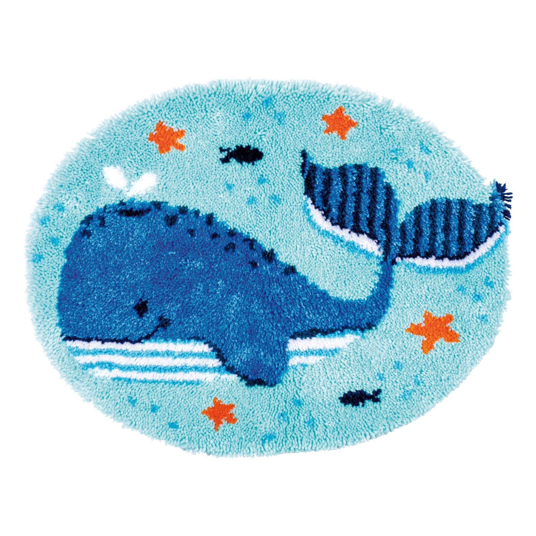 Vervaco Whale Fun Rug Latch Hook Kit