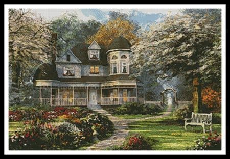 Victorian Home by Artecy printed cross stitch chart