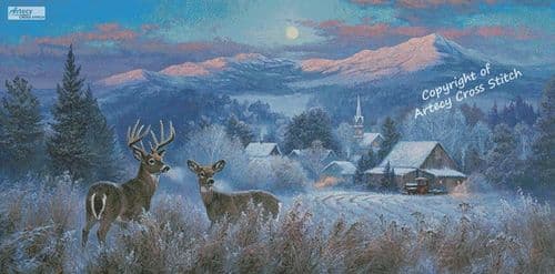 Village Visitors (Large) by Artecy printed cross stitch chart