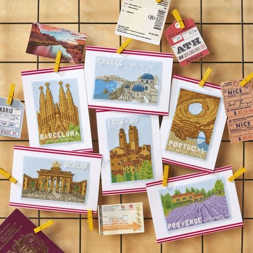 Vintage Postcards Bon Voyage WOXS Issue 346 project pack