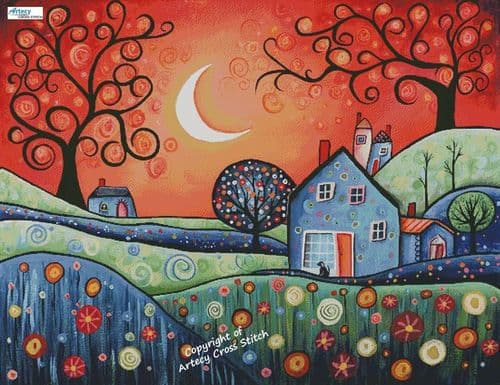 Warm Evening Sky (Large) by Artecy printed cross stitch chart