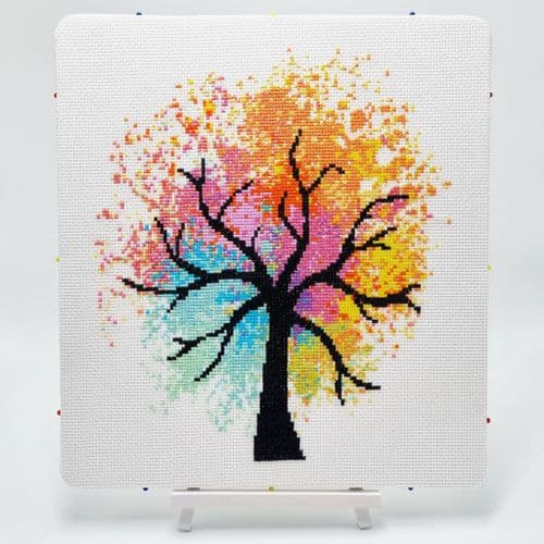 Watercolour Tree by Meloca Designs printed cross stitch chart