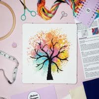 Watercolour Tree by Meloca Designs printed cross stitch chart