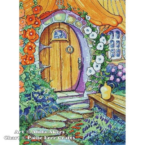 We Came Across a Friendly Door by Paine Free Crafts printed cross stitch chart
