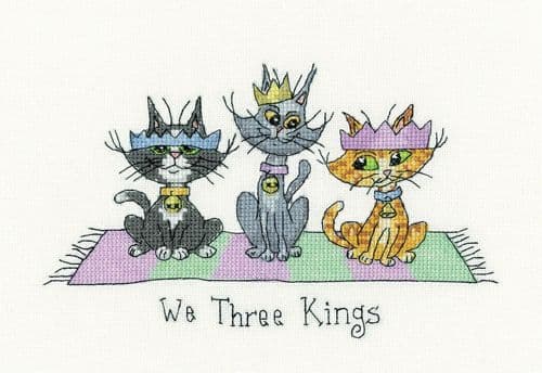 We Tree Kings cross stitch kit -Peter Underhill Collection