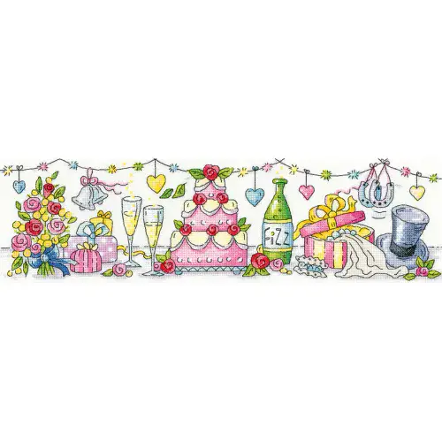 Wedding Day cross stitch chart - Karen Carter Collection