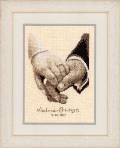 Wedding Happiness Counted Cross Stitch Kit by Vervaco