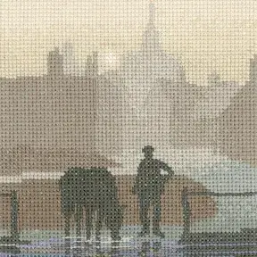 Welcome Drink cross stitch chart - Silhouettes