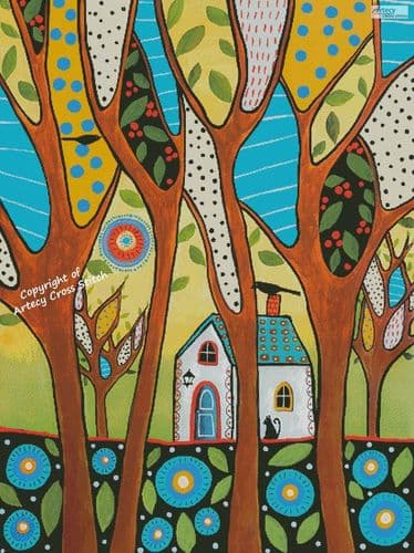 Whispering Trees (Large) by Artecy printed cross stitch chart