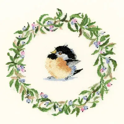 Winter Garland cross stitch chart - Valerie Pfeiffer