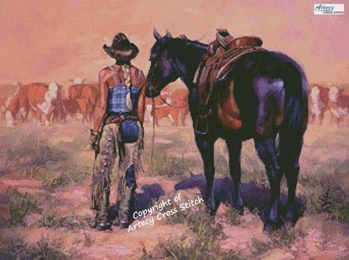 Workin Girl by Artecy printed cross stitch chart