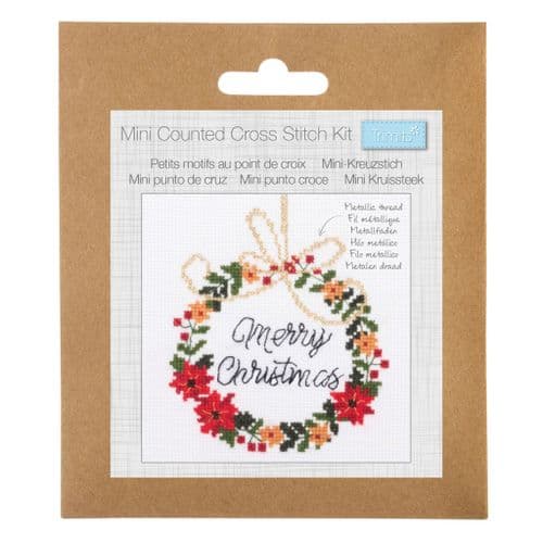 Wreath Mini cross stitch kit