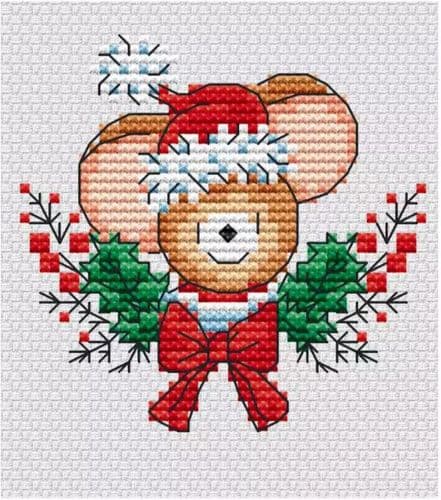 Wreath Mouse WOXS Issue 312 November 2021 project pack