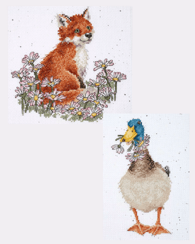 Wrendale Calendar Fox and Duck WOXS Issue 339 project pack