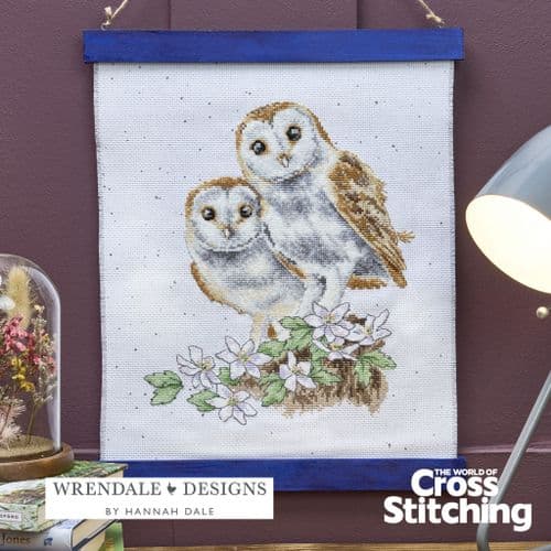 Wrendale Wintry Barn Owls WOXS Issue 367 project pack