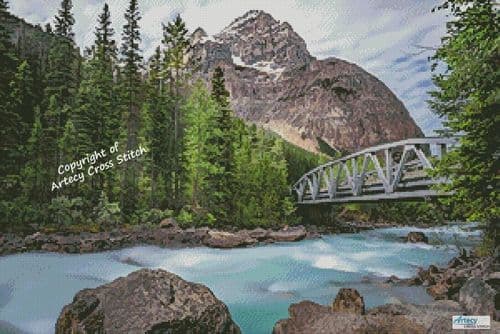 Yoho Valley Road Bridge by Artecy printed cross stitch chart