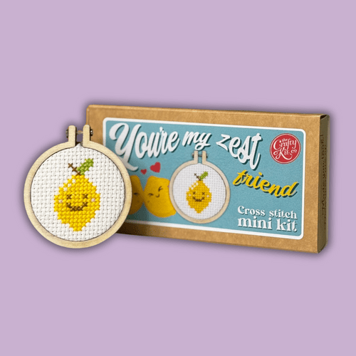 You're My Zest Friend Matchbox Mini Cross Stitch Kit